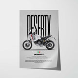 DesertX Motorcycle Poster
