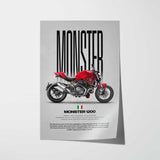 2016 Monster 1200 Motorcycle Poster