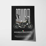 2015 Scrambler Urban Enduro Motorcycle Poster