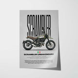 2015 Scrambler Urban Enduro Motorcycle Poster