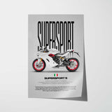 2019-2020 SuperSport S Motorcycle Poster