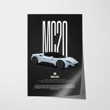 MC20 Car Poster