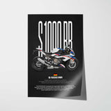 2019-2022 S1000RR Motorcycle Poster