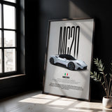 MC20 Car Poster