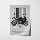 2019-2022 S1000RR Motorcycle Poster