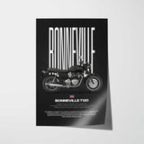 2021 Bonneville T120 Motorcycle Poster