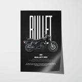 Bullet 350 Motorcycle Poster