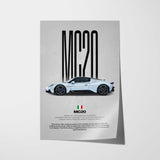MC20 Car Poster