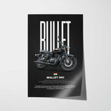 Bullet 350 Motorcycle Poster