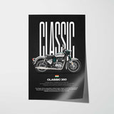 Classic 350 Motorcycle Poster