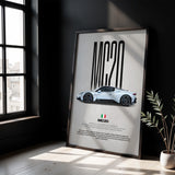 MC20 Car Poster