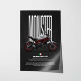 Monster 797 Motorcycle Poster