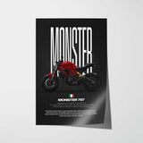 Monster 797 Motorcycle Poster