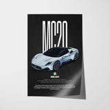MC20 Car Poster