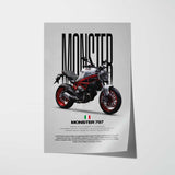 Monster 797 Motorcycle Poster