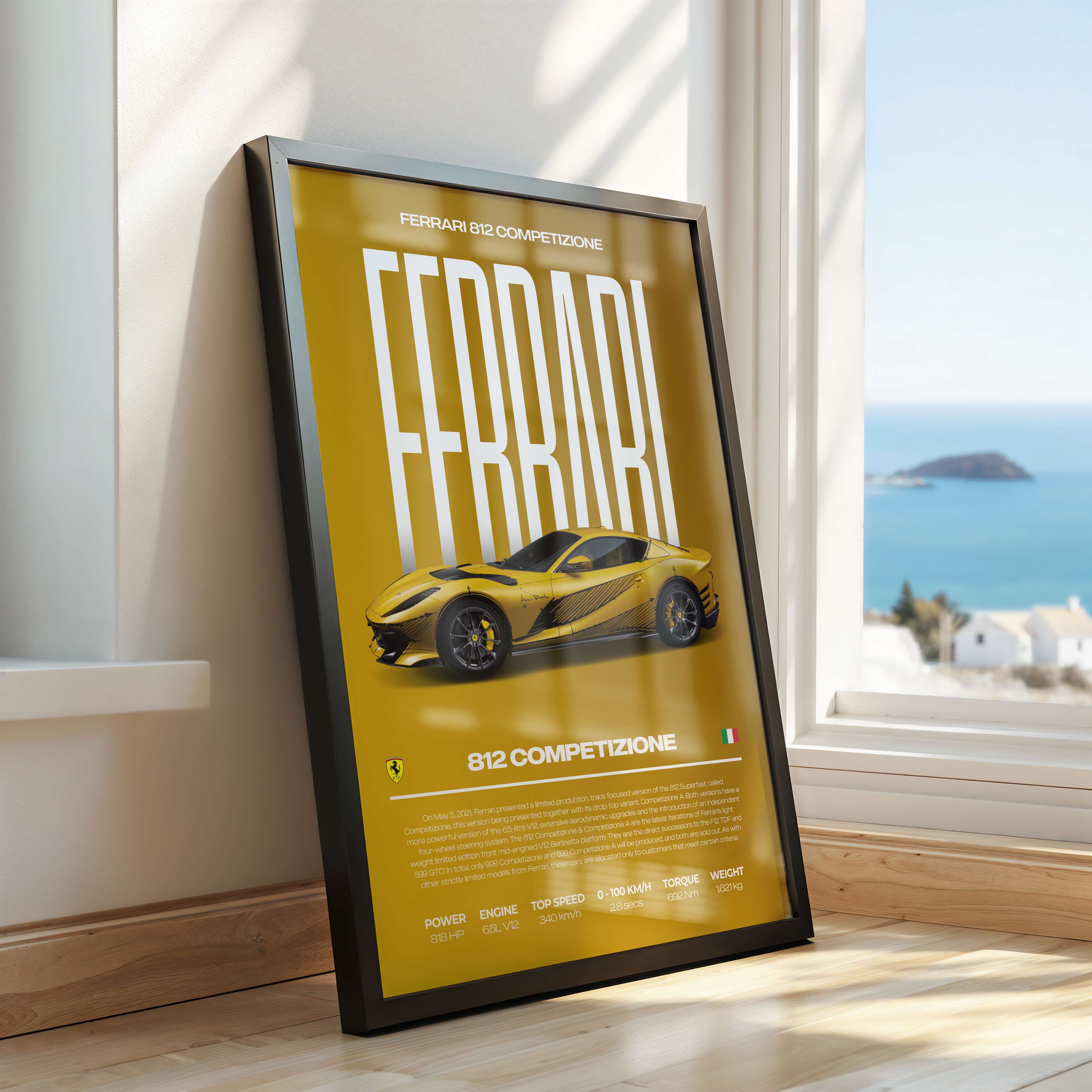 Ferrari 812 Competizione Poster