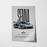 Senna Car Poster