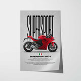 SuperSport 950S Motorcycle Poster