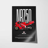 1992 NR750 Motorcycle Poster