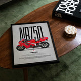 1992 NR750 Motorcycle Poster