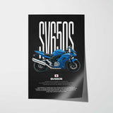 2009 SV650S Motorcycle Poster