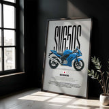 2009 SV650S Motorcycle Poster