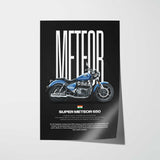 Super Meteor 650 Motorcycle Poster