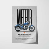 Super Meteor 650 Motorcycle Poster