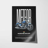 Super Meteor 650 Motorcycle Poster