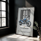Super Meteor 650 Motorcycle Poster
