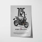 Street Triple 765R Motorcycle Poster