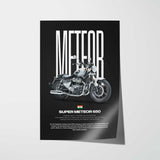 Super Meteor 650 Motorcycle Poster