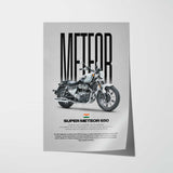 Super Meteor 650 Motorcycle Poster