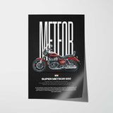 Super Meteor 650 Motorcycle Poster