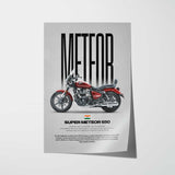 Super Meteor 650 Motorcycle Poster