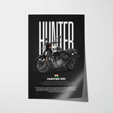 Hunter 350 Motorcycle Poster