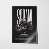 Scram 411 Motorcycle Poster