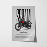 Scram 411 Motorcycle Poster