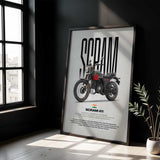 Scram 411 Motorcycle Poster