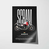 Scram 411 Motorcycle Poster