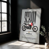 Scram 411 Motorcycle Poster