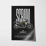 Scram 411 Motorcycle Poster