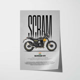 Scram 411 Motorcycle Poster
