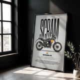 Scram 411 Motorcycle Poster