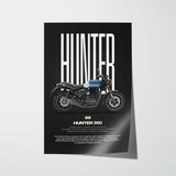 Hunter 350 Motorcycle Poster