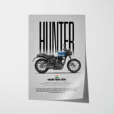 Hunter 350 Motorcycle Poster