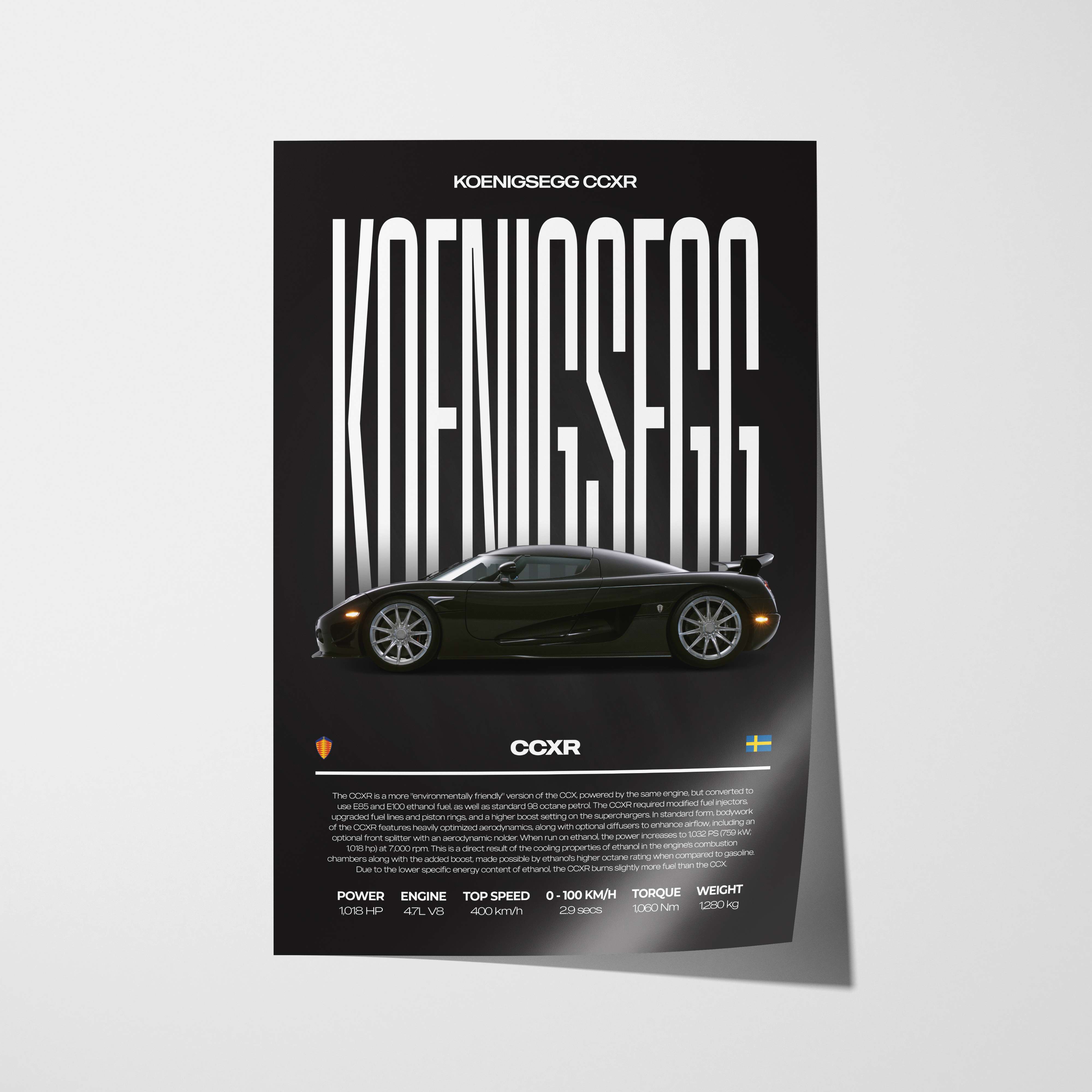 Koenigsegg CCXR Poster