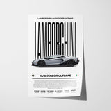 Lamborghini Aventador Ultimae Poster