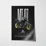 2015 MT-07 Motorcycle Poster
