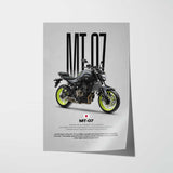 2015 MT-07 Motorcycle Poster